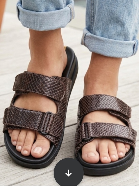 Sam Edelman Shoes - Sam Edelman Sandals Women’s Eliana Chunky Leather Brown Sandel NEW